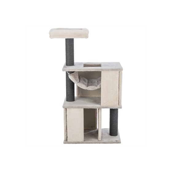 Trixie - Junior Krabpaal Harvey Met Borstel Wit / Zwart. 43cm