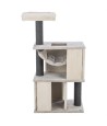 Trixie - Junior Krabpaal Harvey Met Borstel Wit / Zwart. 43cm