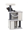 Trixie - Junior Krabpaal Harvey Met Borstel Wit / Zwart. 43cm