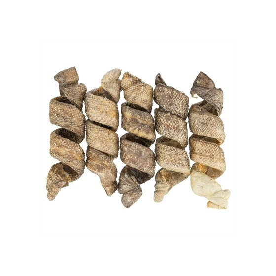 Trixie - Denta Fun Curl Wokkel Kabeljauw, 12cm / 25gr. 50 stuks