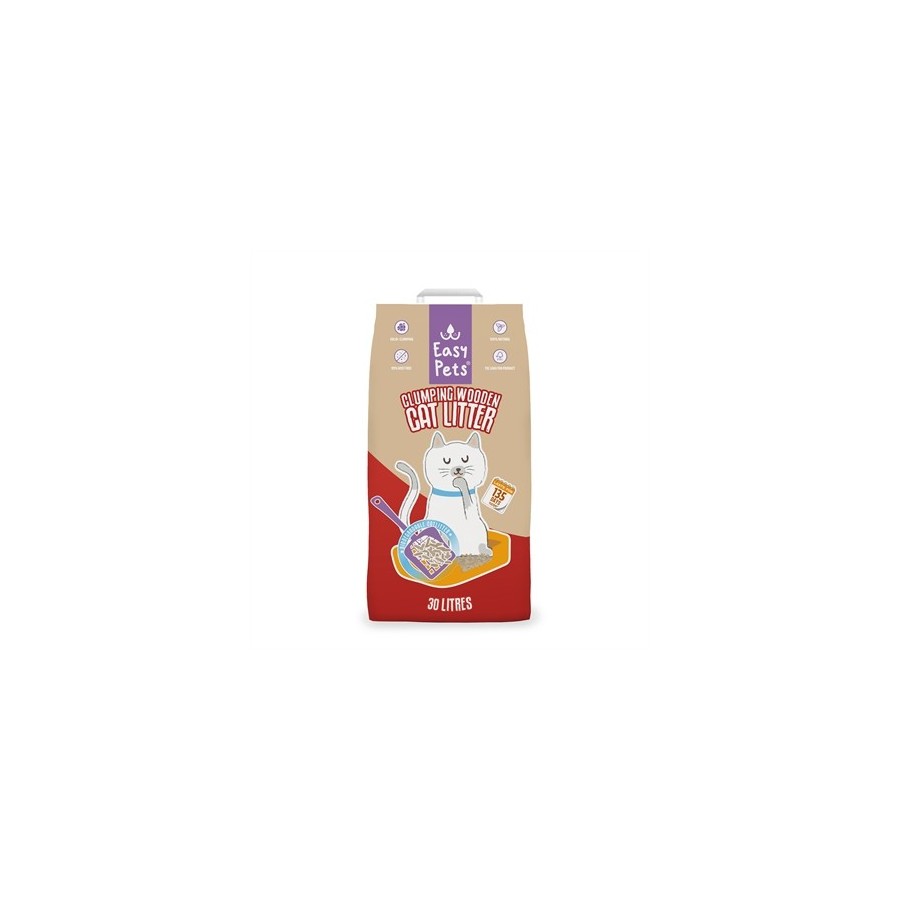 Easypets - Kattenbakvulling Clumpiing Wood. 30ltr