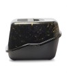 Savic - Kattenbak Nestor Marble Zwart / Goud. 56x39x38,5cm