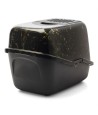 Savic - Kattenbak Nestor Marble Zwart / Goud. 56x39x38,5cm