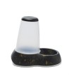 Savic - Voerdispencer Loop Marble Zwart / Goud, 32,5x22x29cm 3ltr