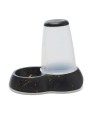 Savic - Voerdispencer Loop Marble Zwart / Goud, 32,5x22x29cm 3ltr