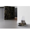 Savic - Voerdispencer Loop Marble Zwart / Goud, 26x17,5x23cm 1,5ltr