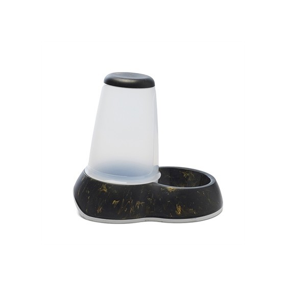 Savic - Drinkbak Loop Marble Zwart / Goud, 32,5x22x29cm 3ltr