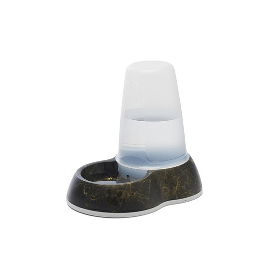 Savic - Drinkbak Loop Marble Zwart / Goud, 26x17,5x23cm 1,5ltr