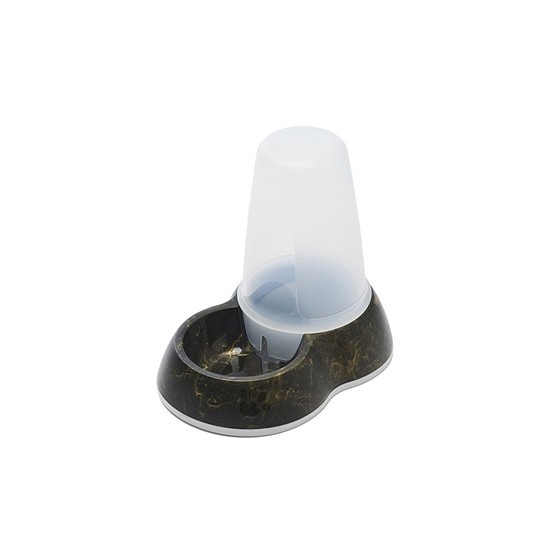 Savic - Drinkbak Loop Marble Zwart / Goud, 26x17,5x23cm 1,5ltr