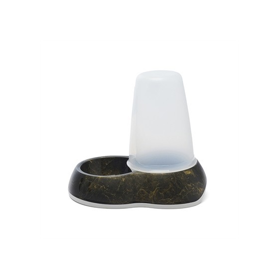 Savic - Drinkbak Loop Marble Zwart / Goud, 26x17,5x23cm 1,5ltr