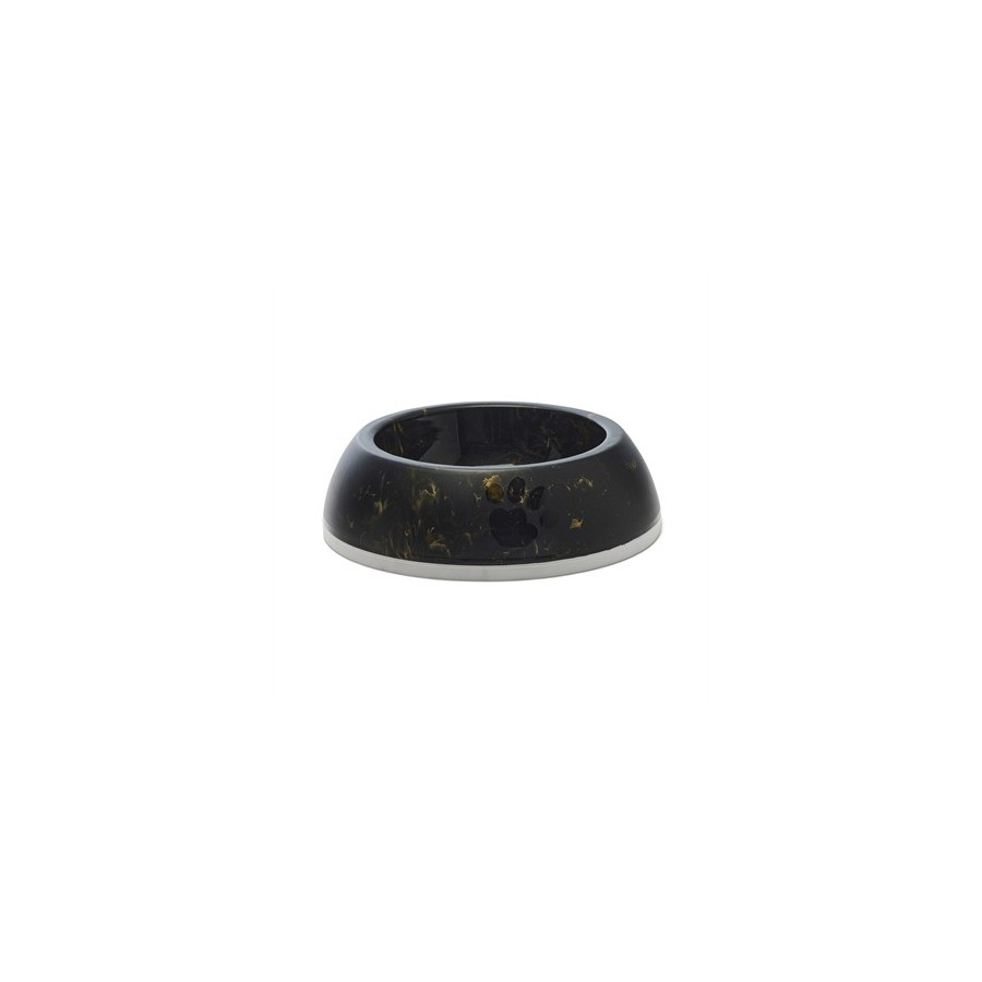 Savic - Voerbak Delice 3 Marble Zwart / Goud, 26x26x8cm 1,2ltr