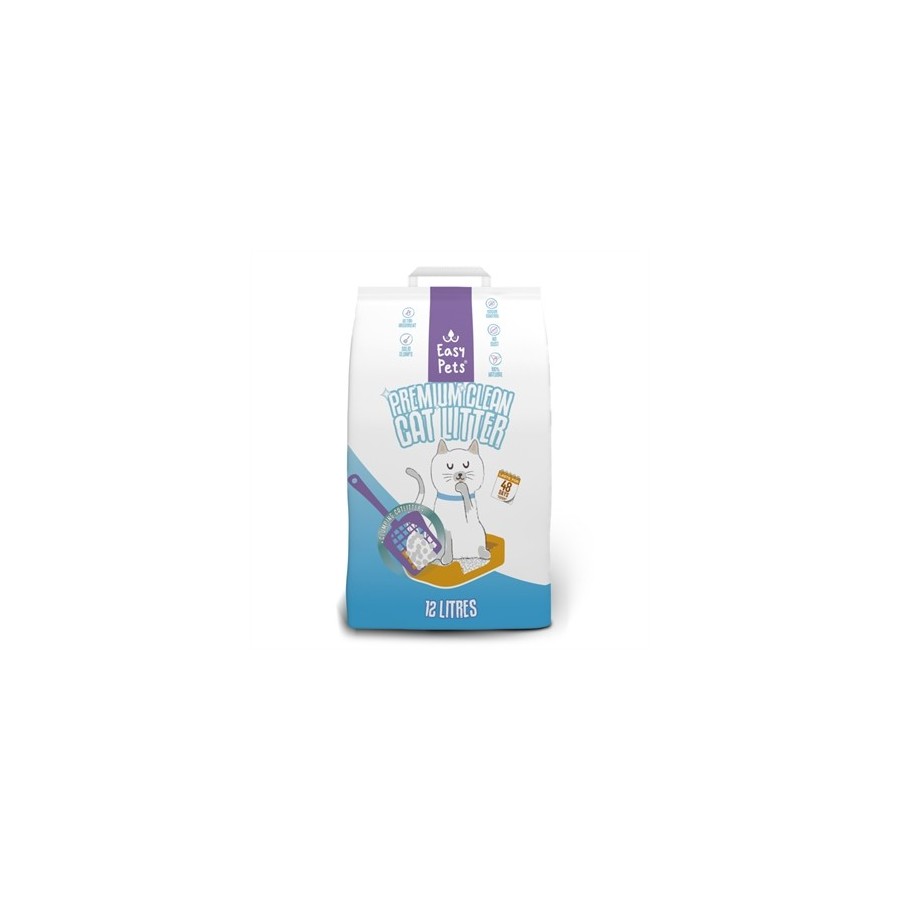 Easypets - Premium Clean White Bentonite Kattenbakvulling. 12l