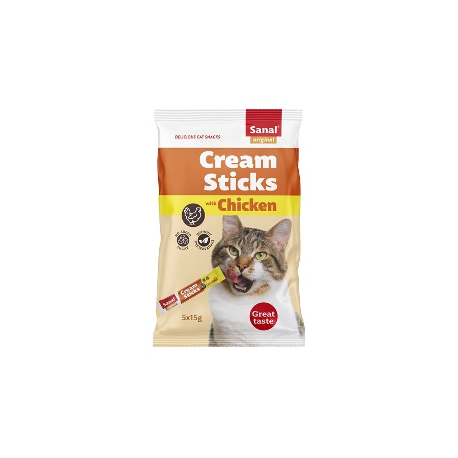 Sanal - Cream Sticks Kat Kip. 5x15gr