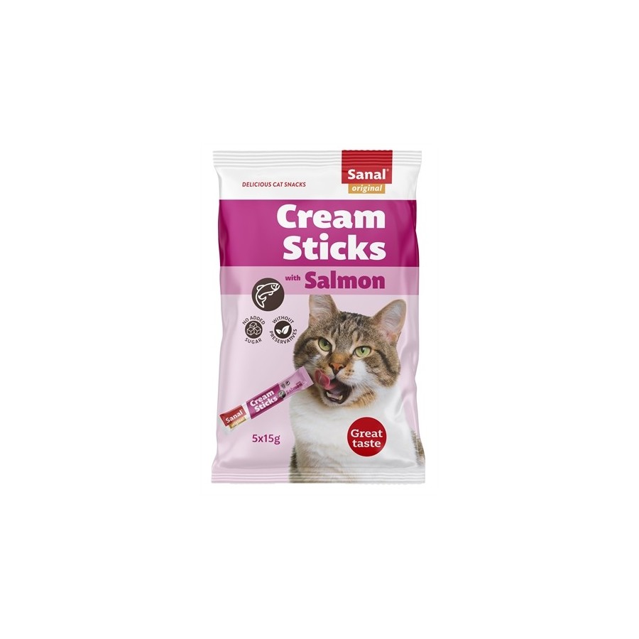 Sanal - Cream Sticks Kat Zalm. 5x15gr