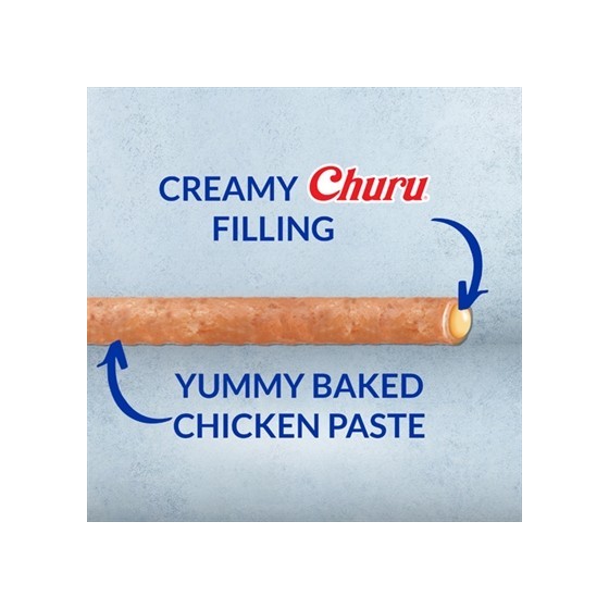 Inaba Dog - Churu Rolls Chicken Recipe Wraps Tuna & Cheese, 8x12gr