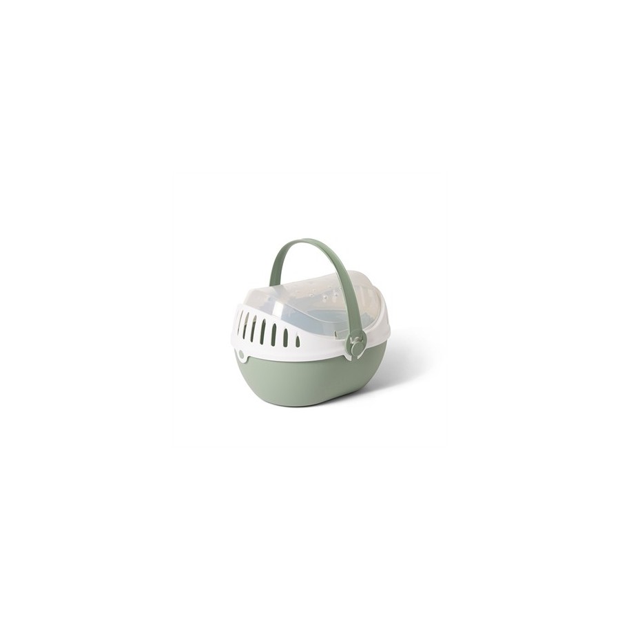 Savic - Transportbox Elmo Botanisch Groen. 30,5x24,5x20,5cm