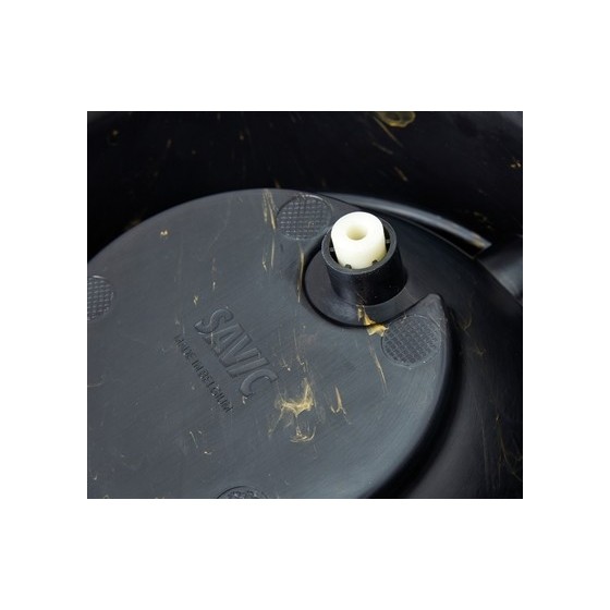 Savic - Butler Voerbak En Drinkbak Met Plateau Marble Zwart / Goud, 45x36x8cm 2x300ml