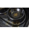 Savic - Butler Voerbak En Drinkbak Met Plateau Marble Zwart / Goud, 45x36x8cm 2x300ml