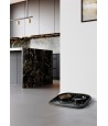 Savic - Butler Voerbak En Drinkbak Met Plateau Marble Zwart / Goud, 45x36x8cm 2x300ml