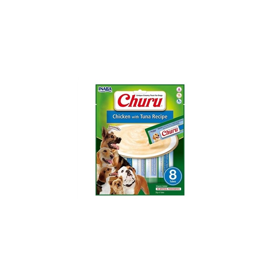 Inaba - Dog Churu Chicken With Tuna Recipe 8x20gr