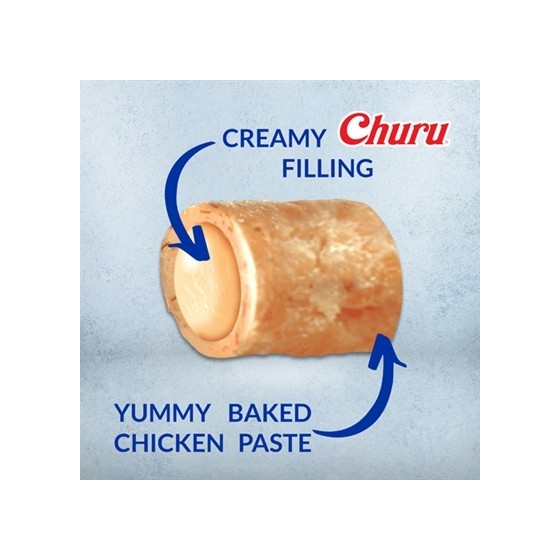 Inaba - Dog Churu Bites Chicken Recipe Wraps Chicken With Salmon Recipe 8x12gr