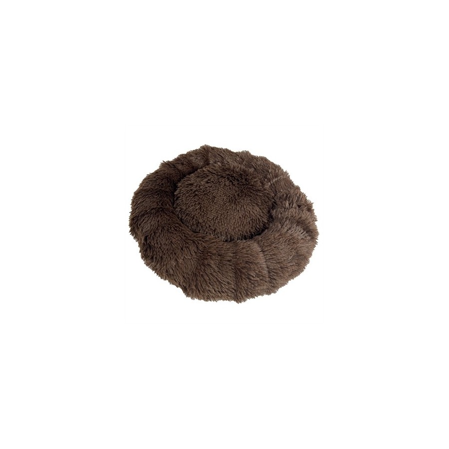 Sazzz - Hondenmand Fluffy Bruin. 52x52x13cm