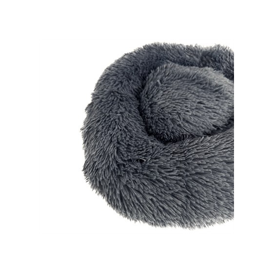 Sazzz - Hondenmand Fluffy Antraciet Grijs. 52x52x13cm