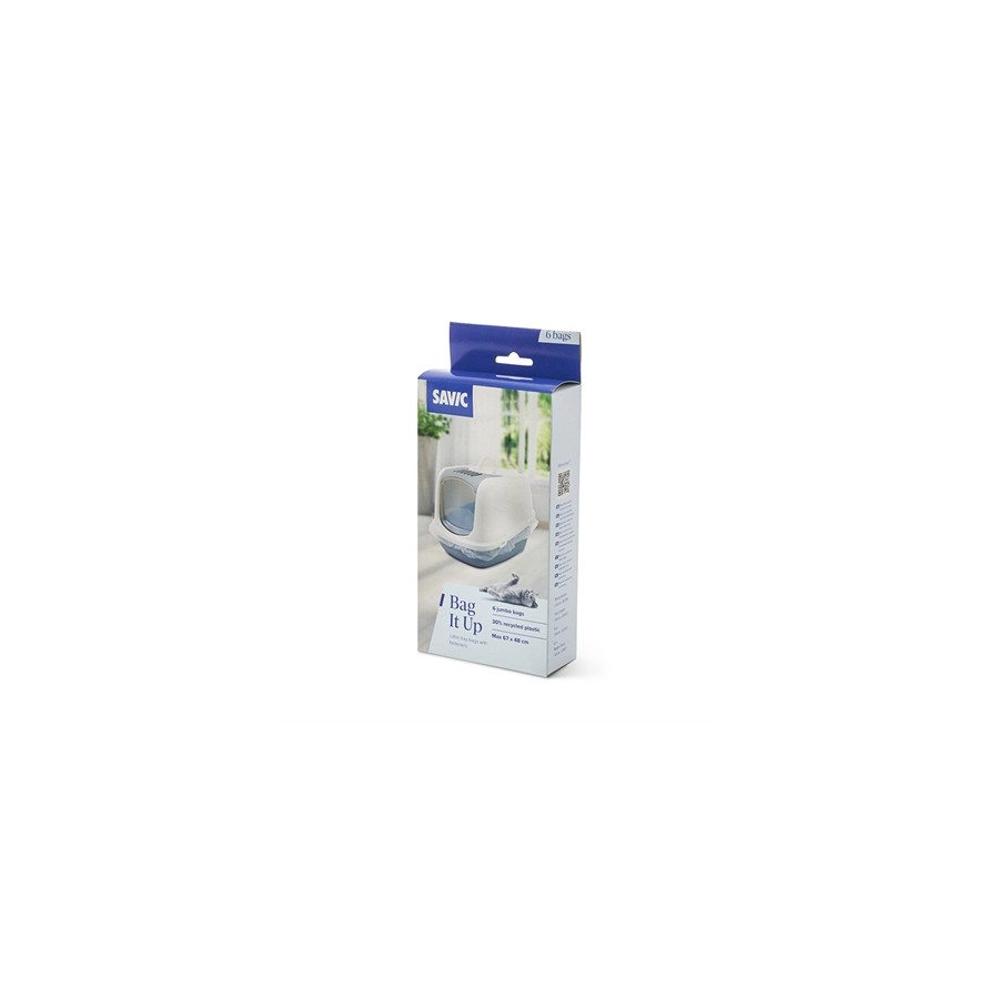 Savic - Bag It Jumbo Kattenbakzak Voor Nestor Jumbo / Aseo Jumbo / Leo. 11,2x4,7x24,3cm