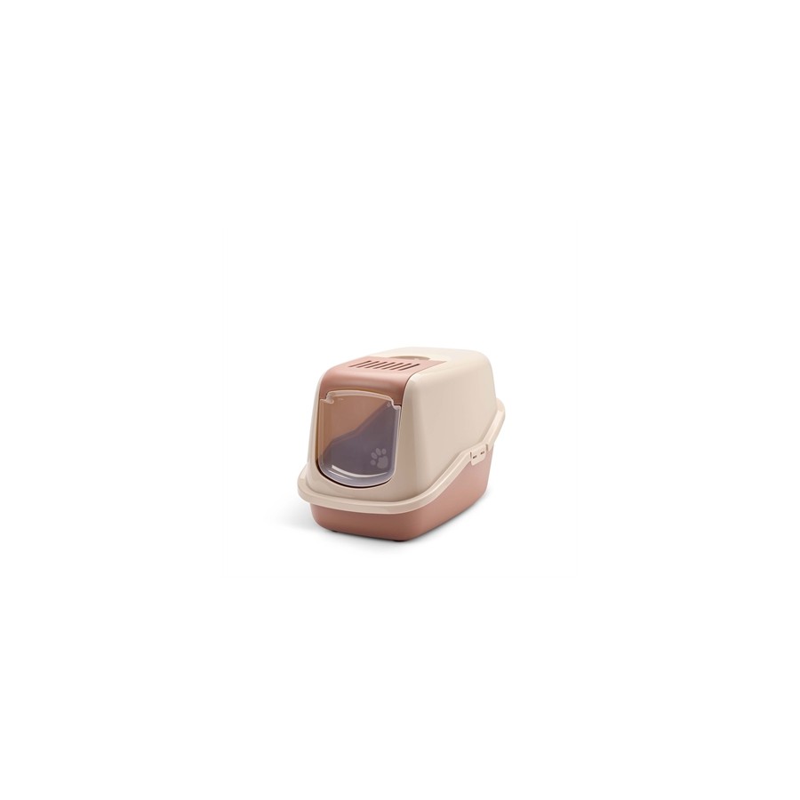 Savic - Kattenbak Nestor Champagne Roze / Terracotta. 56x39x38,5cm