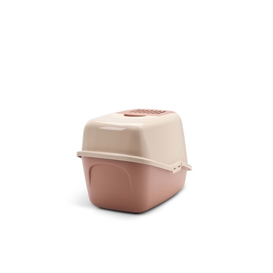 Savic - Kattenbak Nestor Champagne Roze / Terracotta. 56x39x38,5cm