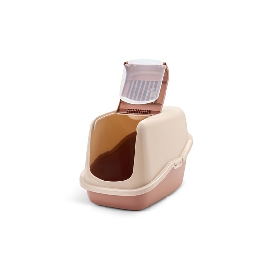 Savic - Kattenbak Nestor Champagne Roze / Terracotta. 56x39x38,5cm