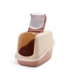 Savic - Kattenbak Nestor Champagne Roze / Terracotta. 56x39x38,5cm