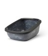 Savic - Kattenbak Aseo Jumbo Marble Grijs / Zwart. 67,5x48,5x29cm
