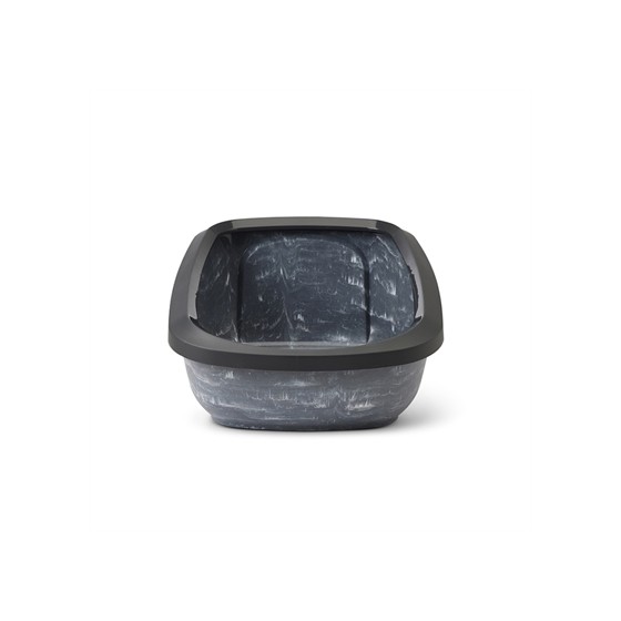 Savic - Kattenbak Aseo Jumbo Marble Grijs / Zwart. 67,5x48,5x29cm