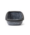Savic - Kattenbak Aseo Jumbo Marble Grijs / Zwart. 67,5x48,5x29cm
