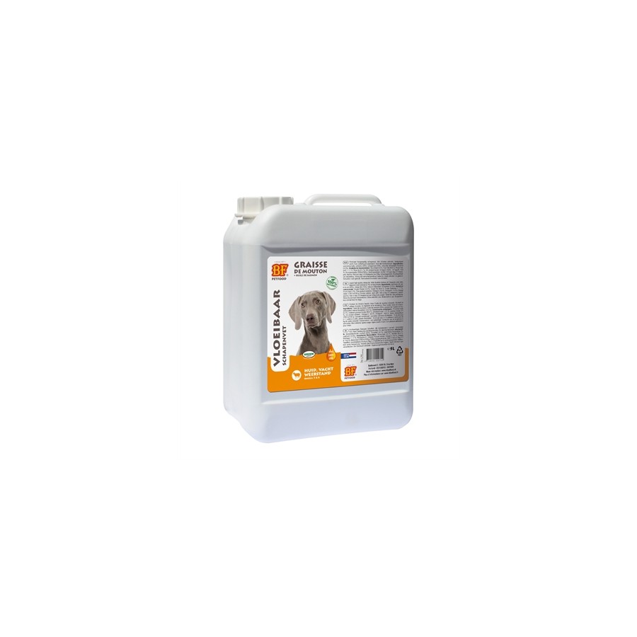 BF Petfood - Vloeibaar Schapenvet met Zalmolie. 5 lt