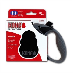 Kong - Rollijn Terrain Zwart, 5m. tot 30kg