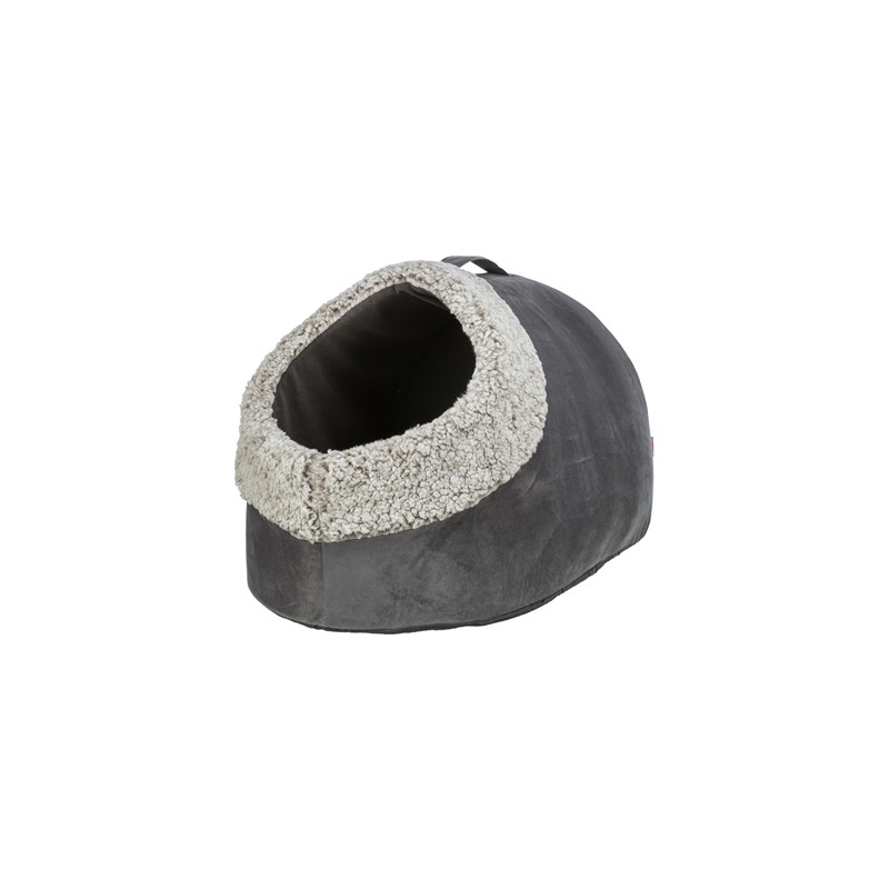 Trixie - Kattenmand Iglo Calida Warmtereflecterend Grijs-Wit / Zwart. 50x30x35cm