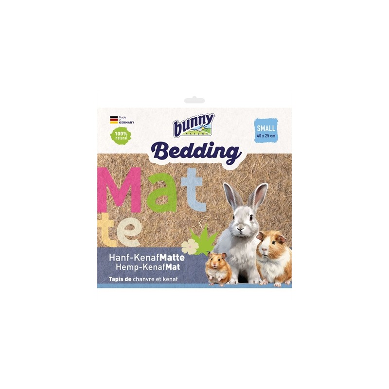 Bunny Nature - Hemp-Kenaf mat Hennepvezel / Kenafvezel Mat, 40x25cm