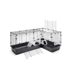 Savic - Clubix Corner Knaagdierkooi, Zwart