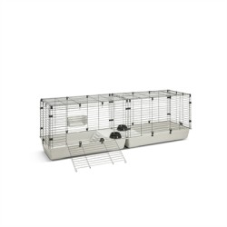 Savic Clubix 200 Knaagdierkooi Zwart / Lichtgrijs 200X50X63,5 CM