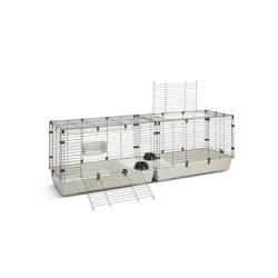 Savic Clubix 200 Knaagdierkooi Zwart / Lichtgrijs 200X50X63,5 CM