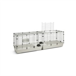 Savic Clubix 200 Knaagdierkooi Zwart / Lichtgrijs 200X50X63,5 CM