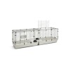 Savic Clubix 200 Knaagdierkooi Zwart / Lichtgrijs 200X50X63,5 CM