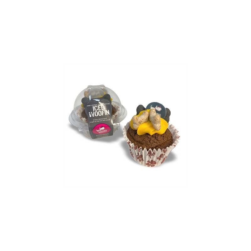 The Barking Bakery Carob Woofin Met Geel Glazuur