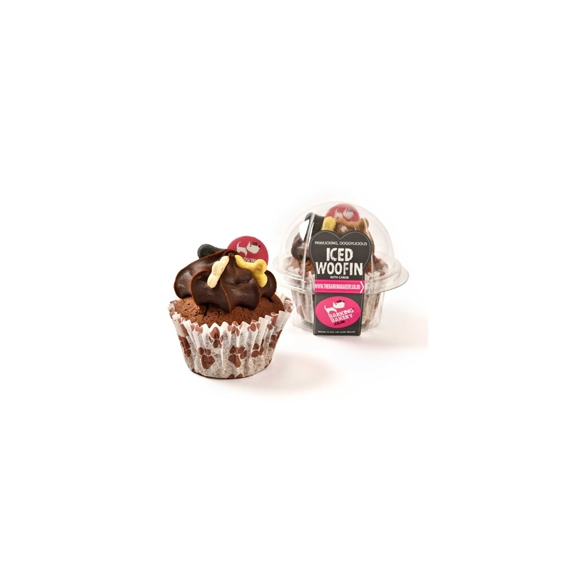 The Barking Bakery Vanilla Woofin Met Carob Glazuur