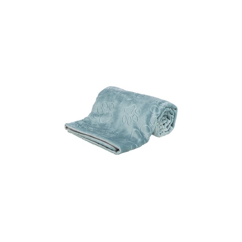 Trixie - Hondendeken Barry Softpluche Blauw / Grijs. 150x100cm
