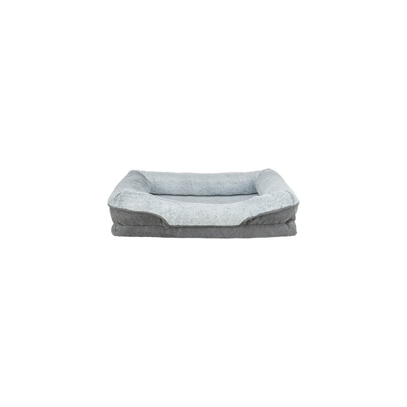 Trixie - Vital Hondenmand Lino Hoekig Grijs / Lichtgrijs. 90x65cm