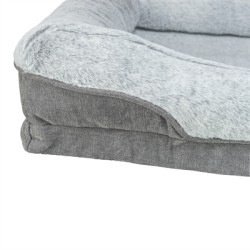 Trixie - Vital Hondenmand Lino Hoekig Grijs / Lichtgrijs. 90x65cm