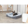 Trixie - Vital Hondenmand Lino Hoekig Grijs / Lichtgrijs. 90x65cm